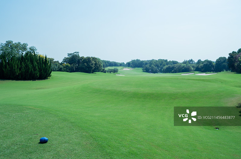 安徽省合肥市，双凤湖高尔夫俱乐部，草坪及果岭图片素材