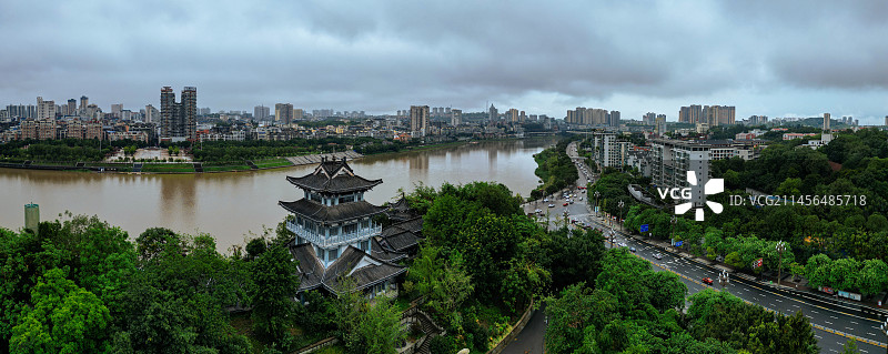 内江 大佛寺 西林大桥 大洲广场 内江外滩 天润大厦 大千园 古西林寺 桐梓大桥图片素材