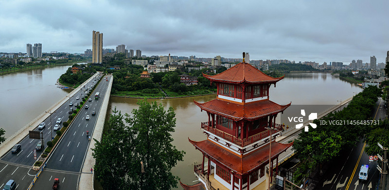 内江 大佛寺 西林大桥 大洲广场 内江外滩 天润大厦 大千园 古西林寺 桐梓大桥图片素材