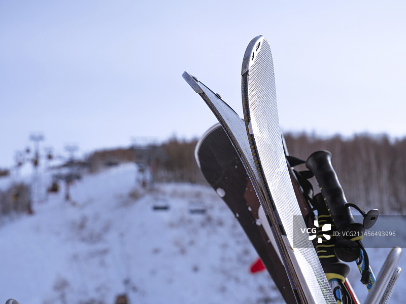 滑雪板空景图片素材