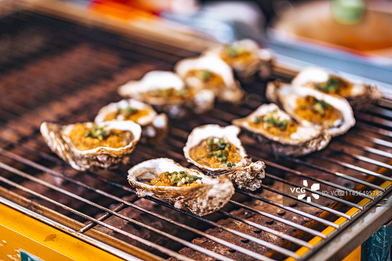 烤生蚝图片素材