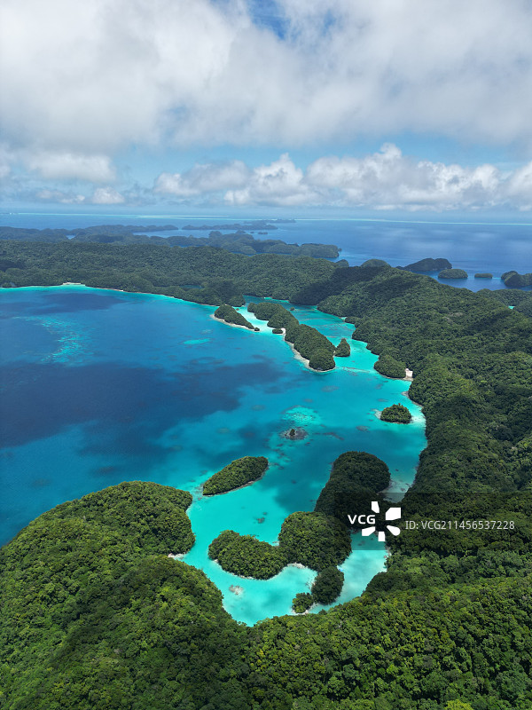 航拍帕劳群岛图片素材