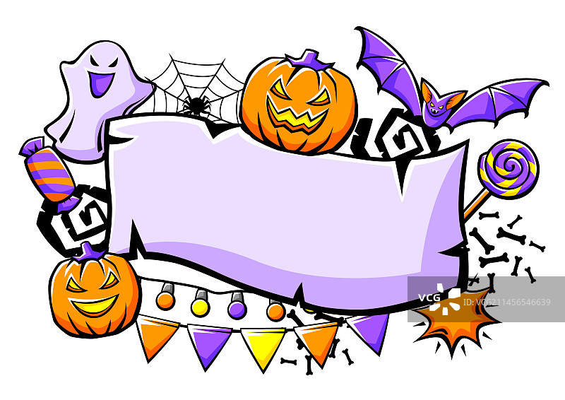 万圣节快乐节日贺卡背景图片素材