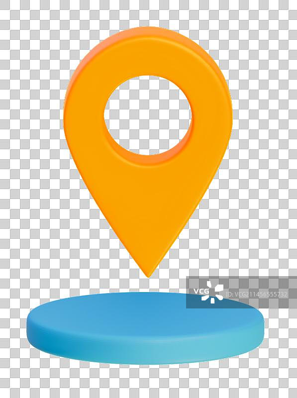 定位图标3D插画图片素材