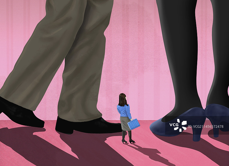 不平等概念图图片素材