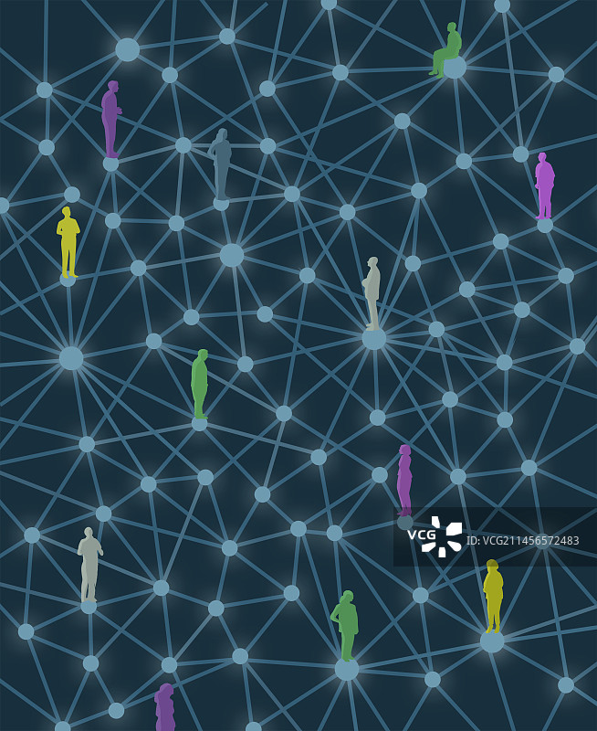 社交网络概念插图图片素材