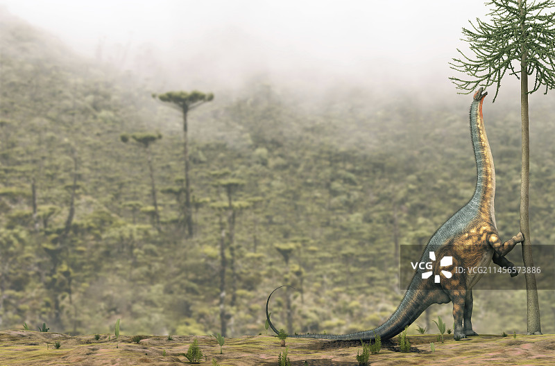 迷惑龙进食插画图片素材