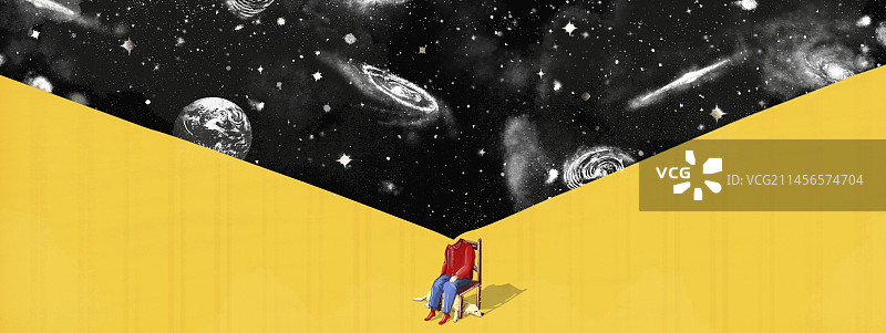 思考空间概念插画图片素材