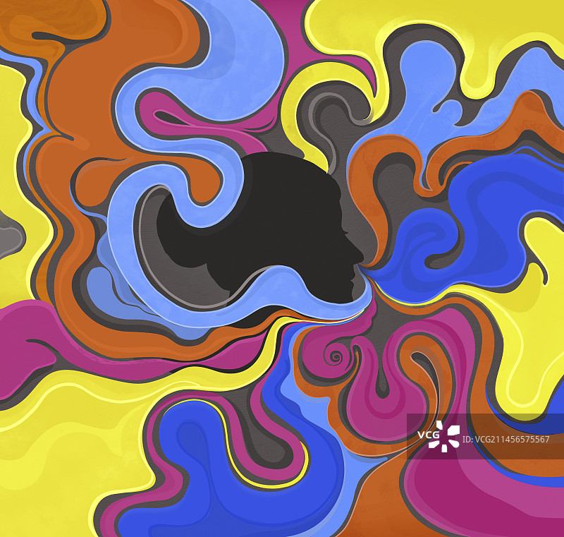 嗅觉概念插画图片素材