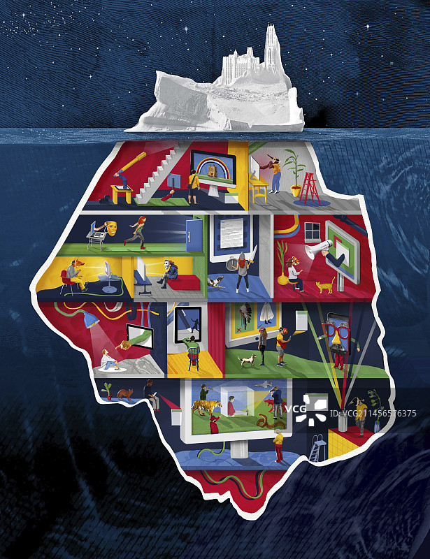 冰山概念图图片素材