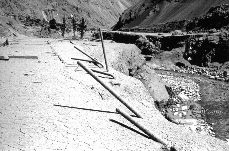 1970年安卡什地震造成的破坏图片素材