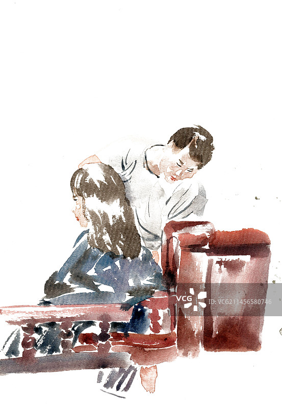 理发的男子图片素材