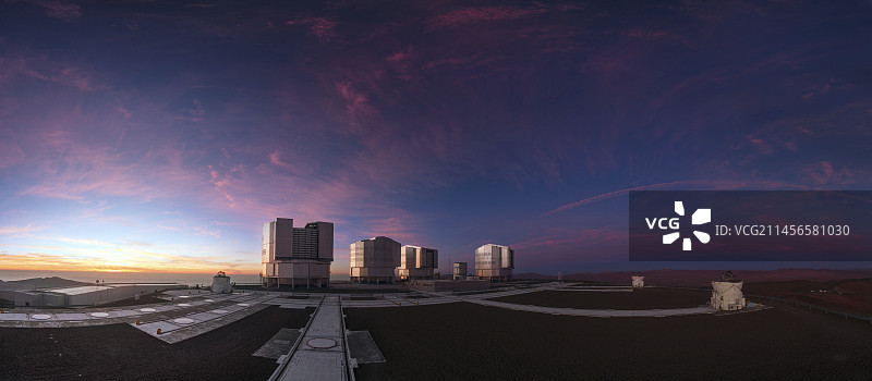 智利夜间甚大望远镜图片素材