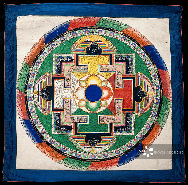 金刚手曼陀罗插画图片素材