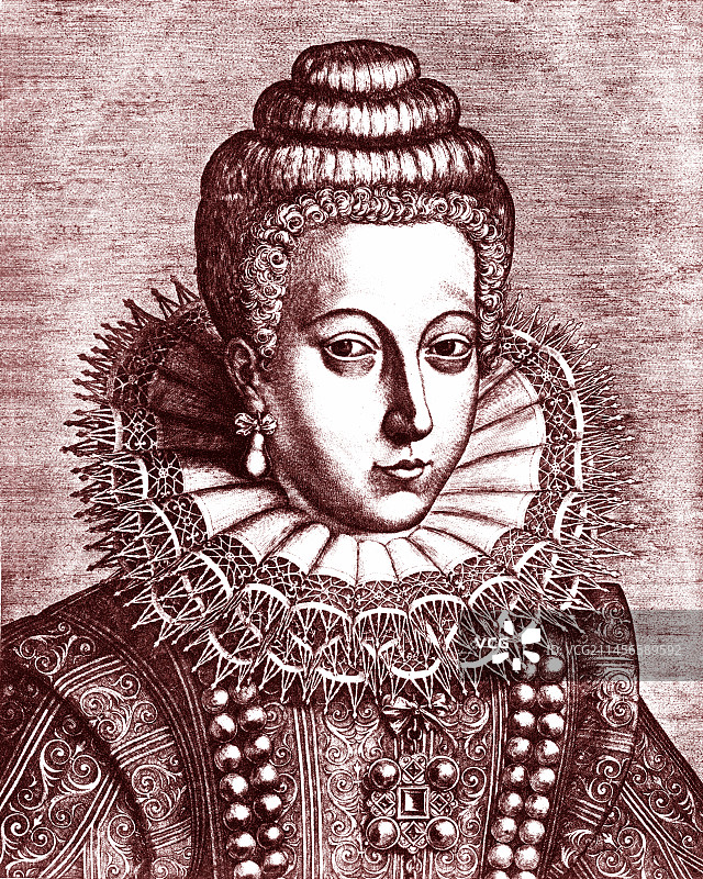 玛丽·德·美第奇插画图片素材