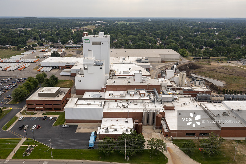 美国密歇根州斯特吉斯市雅培婴儿配方奶粉厂图片素材