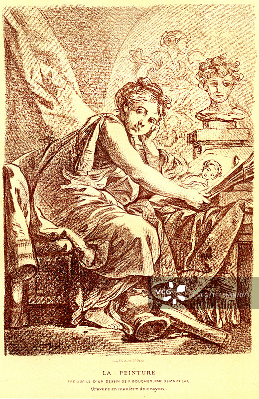 19世纪插图绘画图片素材