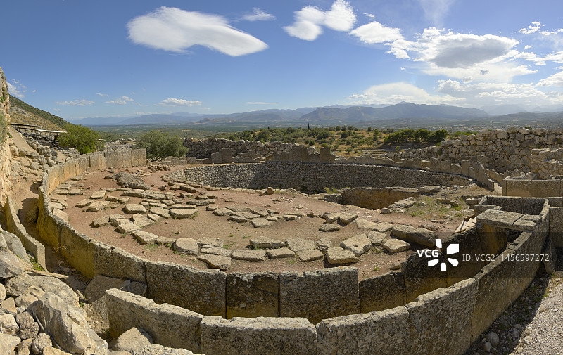 A级圈，迈锡尼，希腊图片素材