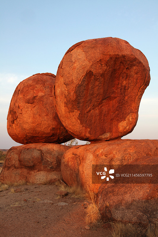 澳大利亚北部地区的魔鬼大理石图片素材