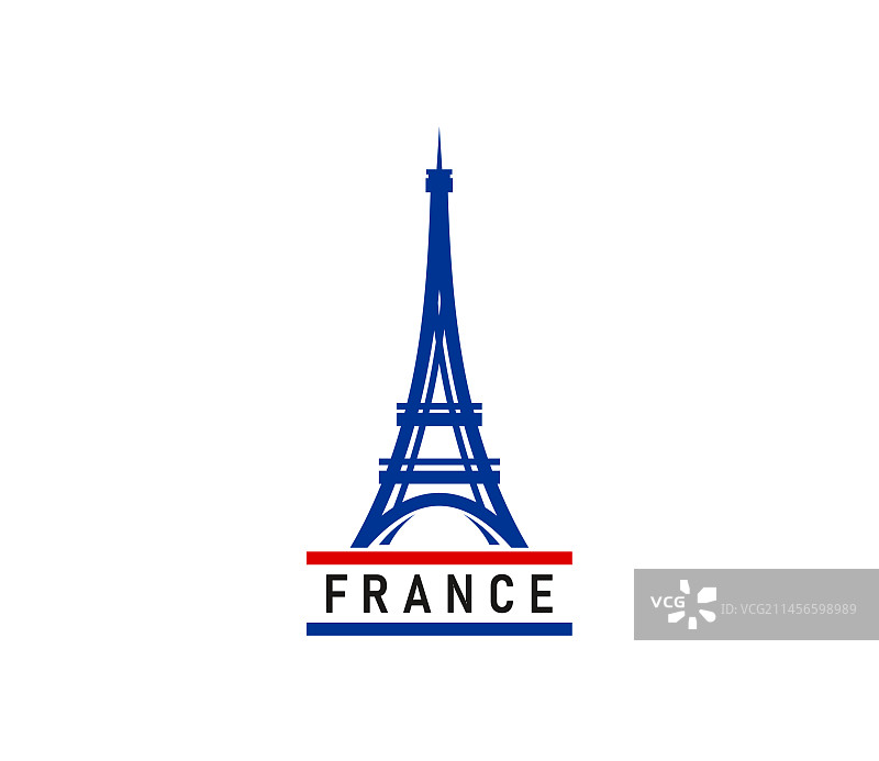 巴黎埃菲尔铁塔图标法国城市旅游图片素材