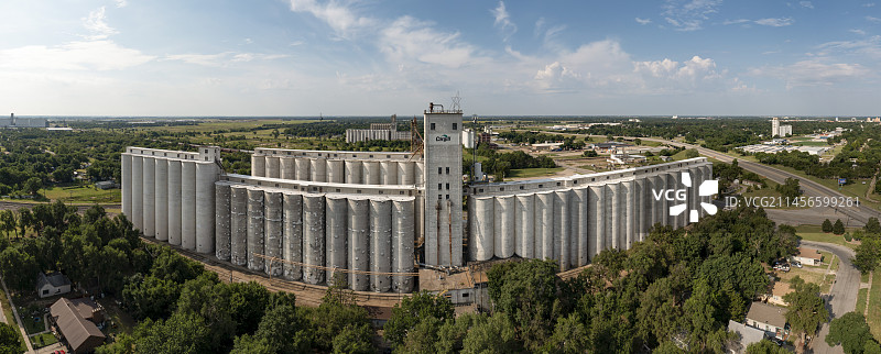 粮仓鸟瞰图图片素材
