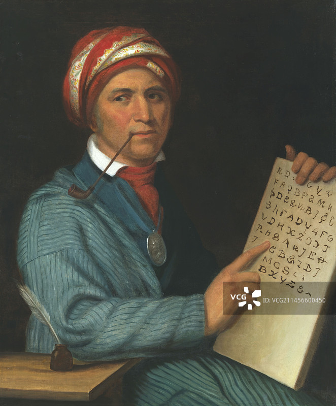 塞阔雅：切罗基族领袖、博学家图片素材