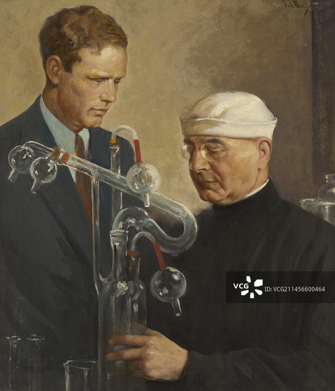 查尔斯·林德伯格和亚历克西斯·卡雷尔图片素材