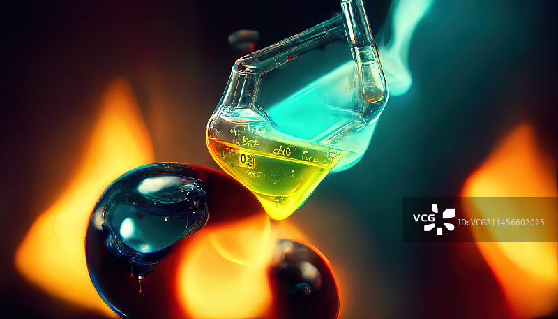 化学概念插图图片素材