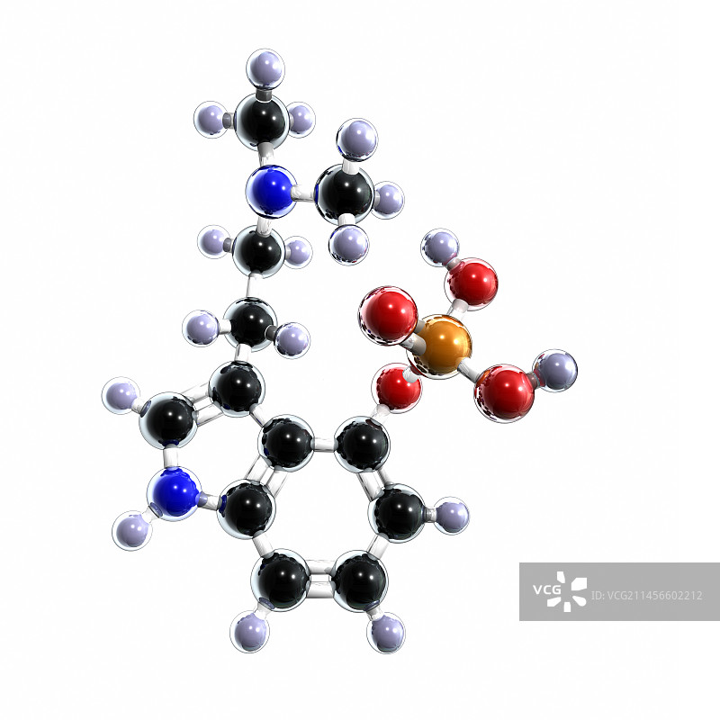 裸盖菇素分子图图片素材