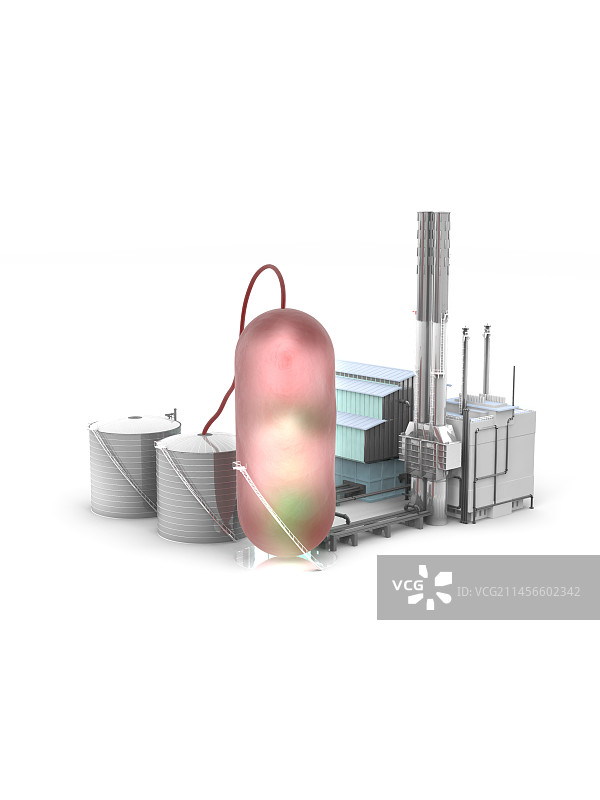 使用微生物的工业生物技术，图示图片素材