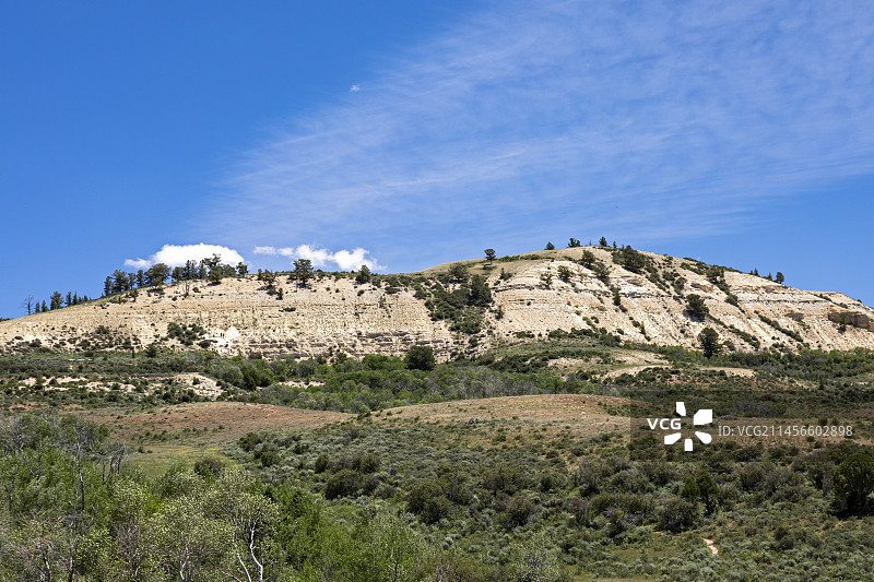 美国怀俄明州化石 Buttle 国家纪念碑图片素材