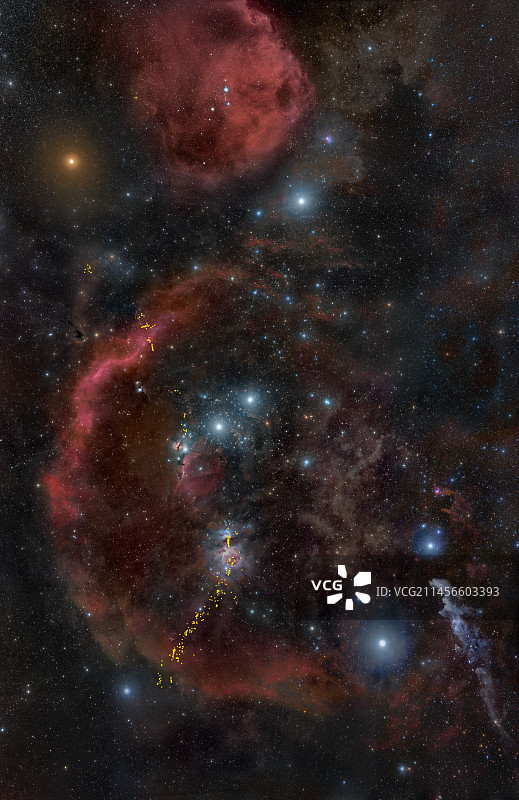 猎户座星云中的原恒星图片素材