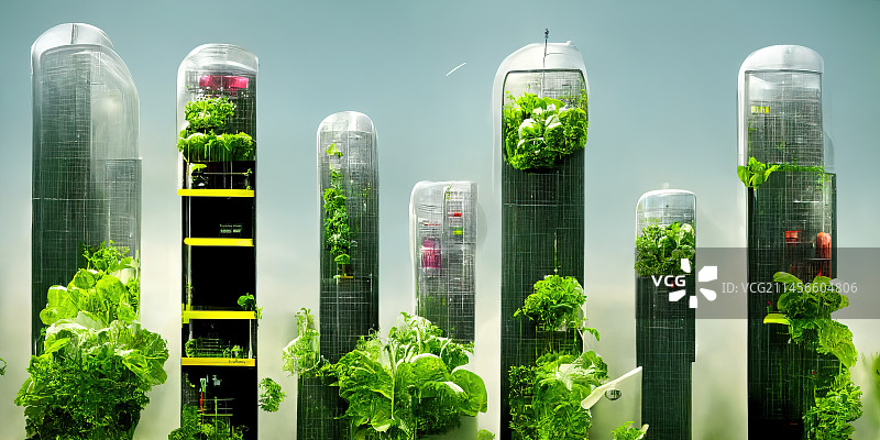 垂直农业概念插图图片素材