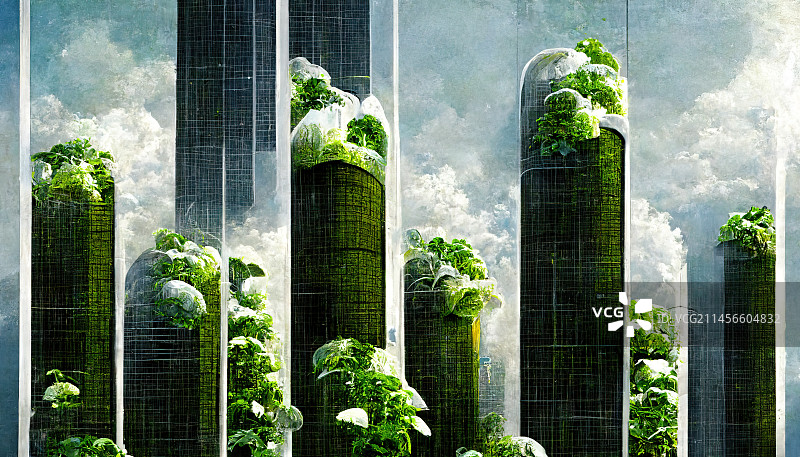 垂直农业概念插图图片素材