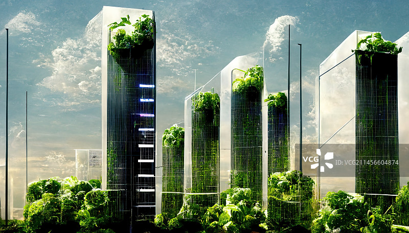 垂直农业概念插图图片素材