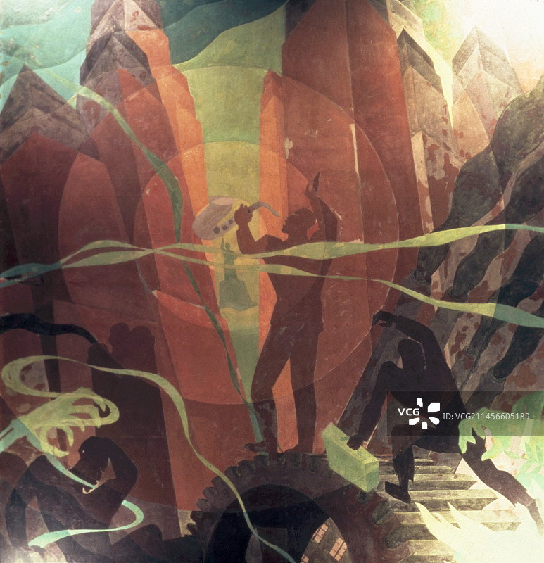 塔之歌壁画图片素材