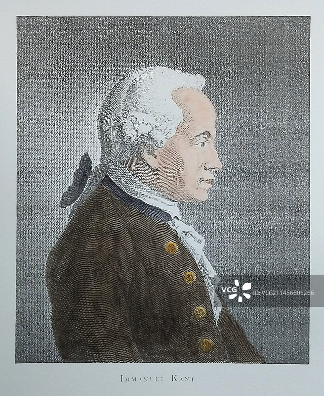 德国哲学家伊曼纽尔·康德图片素材