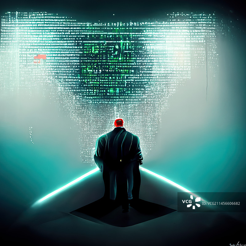 网络安全插画图片素材