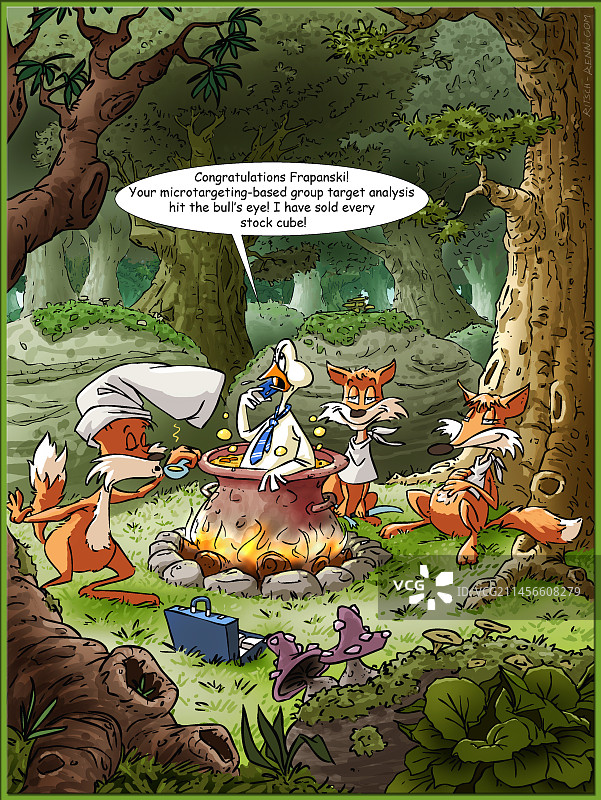 销售人员，讽刺插画图片素材