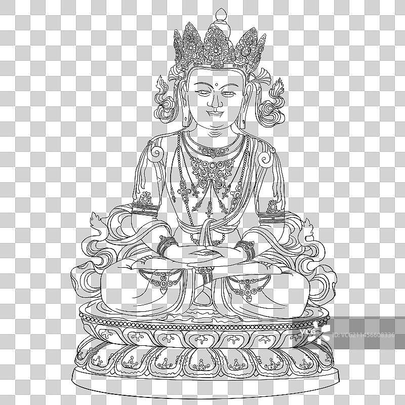 无量寿佛造像图片素材