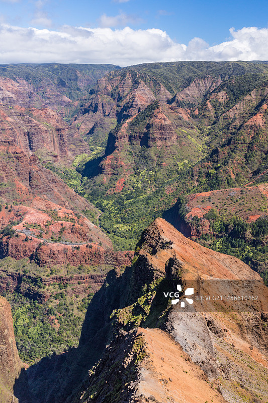 美国夏威夷考艾岛怀梅阿峡谷图片素材