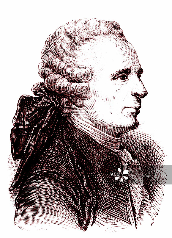 法国数学家让·勒朗·达朗贝尔图片素材