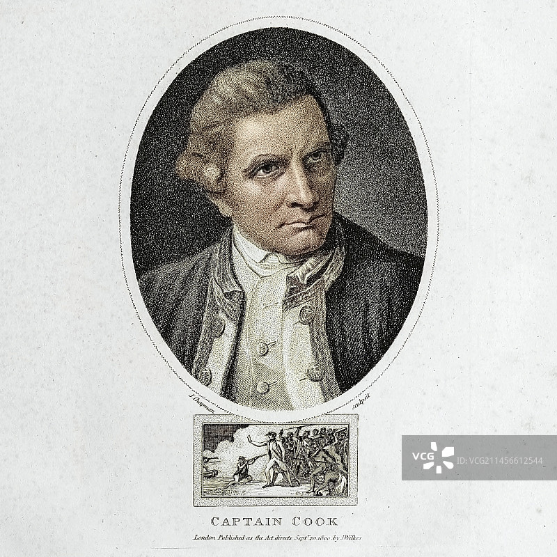 詹姆斯·库克船长，英国探险家图片素材