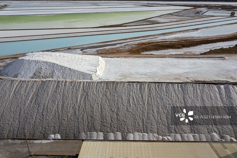 俄克拉荷马州自由城的太阳能盐厂图片素材