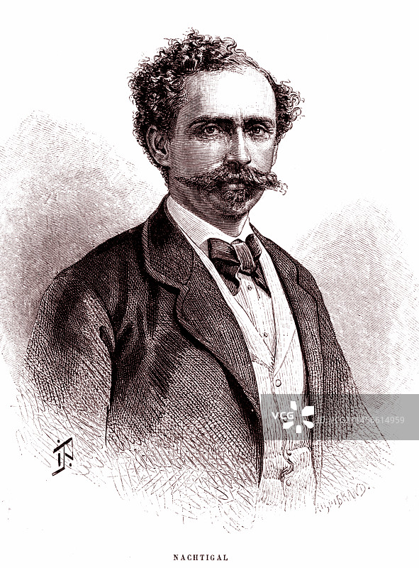古斯塔夫·纳赫蒂加尔，德国探险家、作家和外科医生图片素材