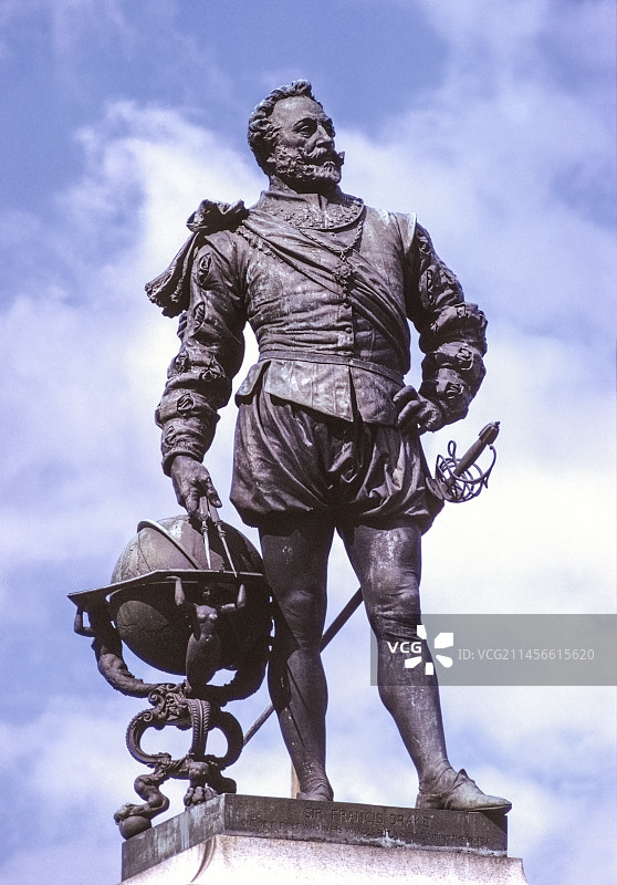 弗朗西斯·德雷克爵士雕像图片素材