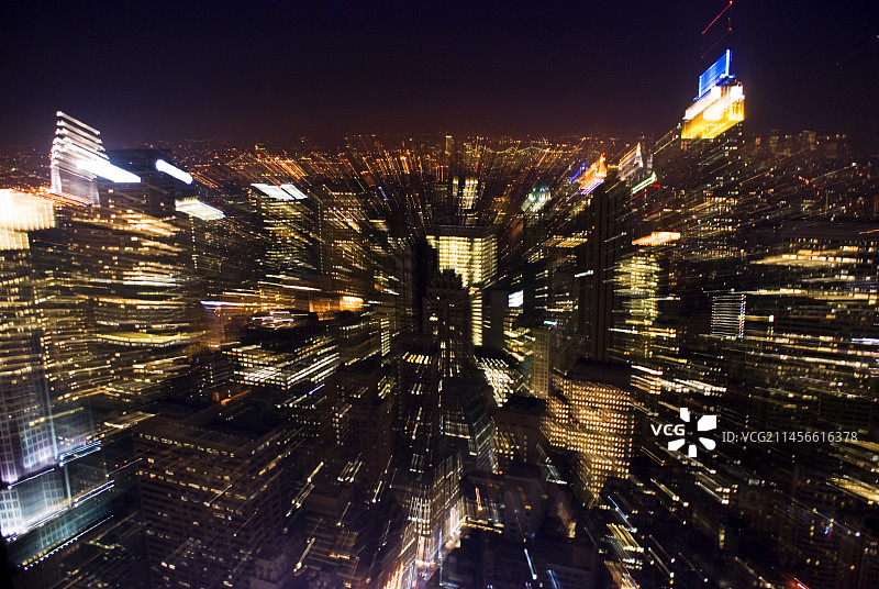 纽约缩放概念图片素材