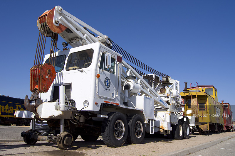 亚利桑那州的铁路起重机图片素材