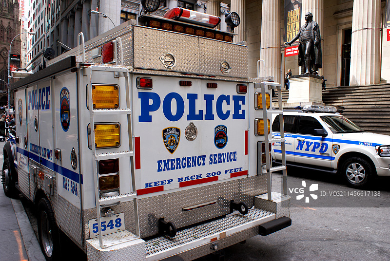 纽约市的警车图片素材