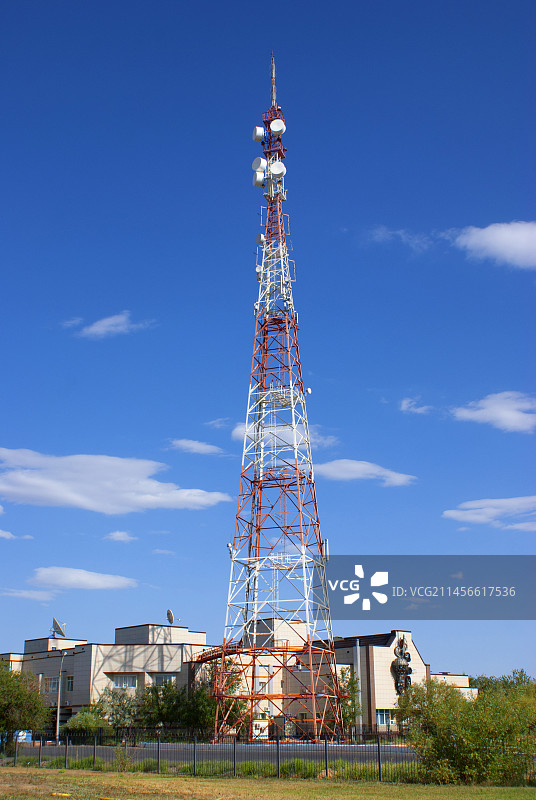 哈萨克斯坦拜科努尔的微波塔图片素材